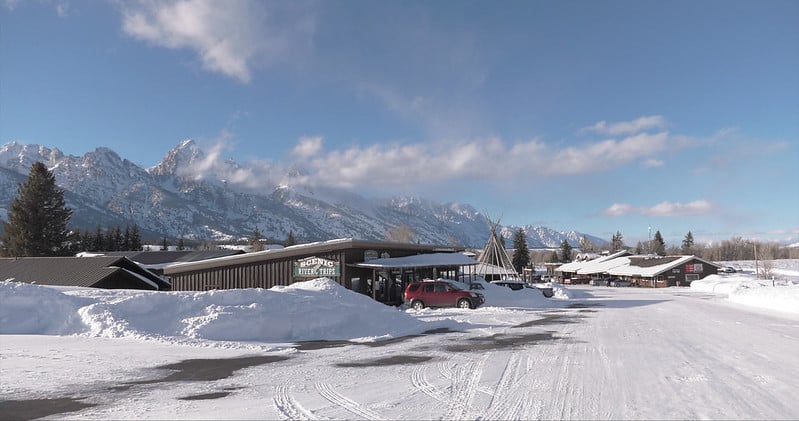 Dornan's Resort, Grand Teton National Park, featuring Dornan's Spur Bar, River Trips, General Store and Pizza Pasta Company