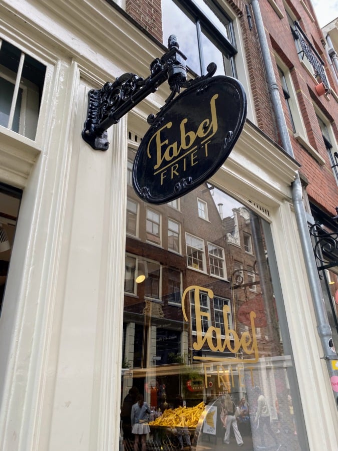 Sign for Fabel Friet, Amsterdam