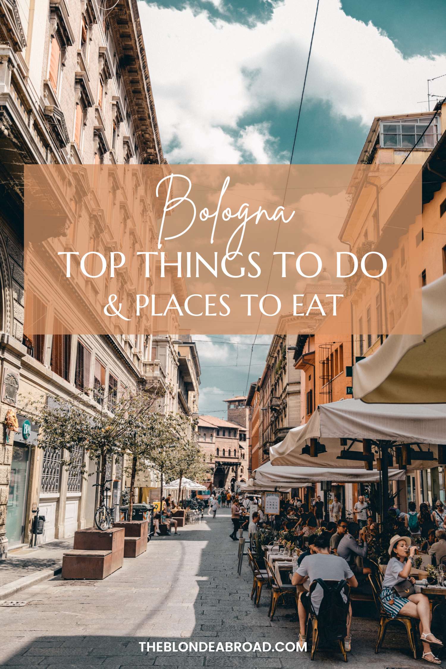 Bologna Travel Blog Pinterest Pin Graphic