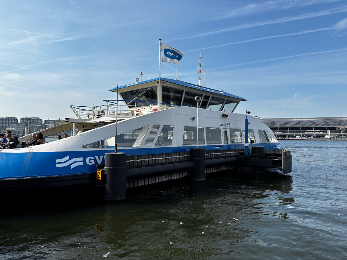 GVB ferry in Amsterdam