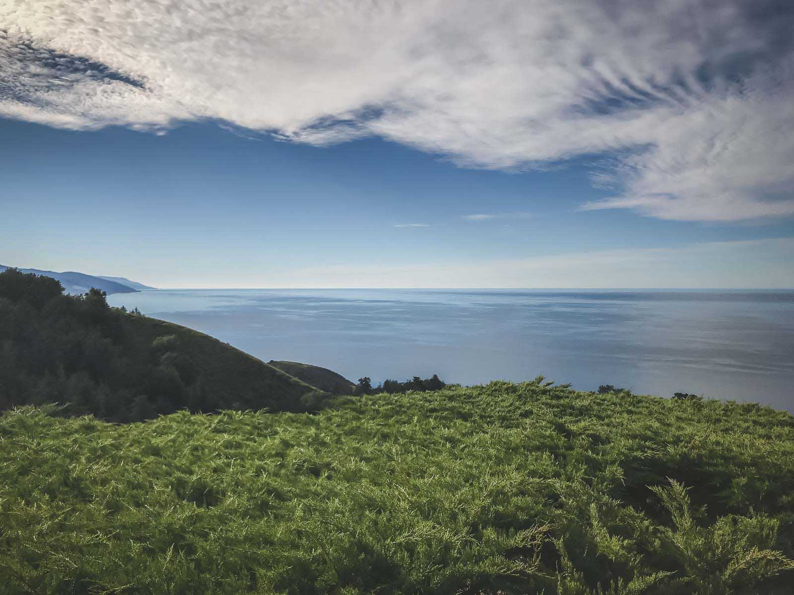 big sur camping views of ocean