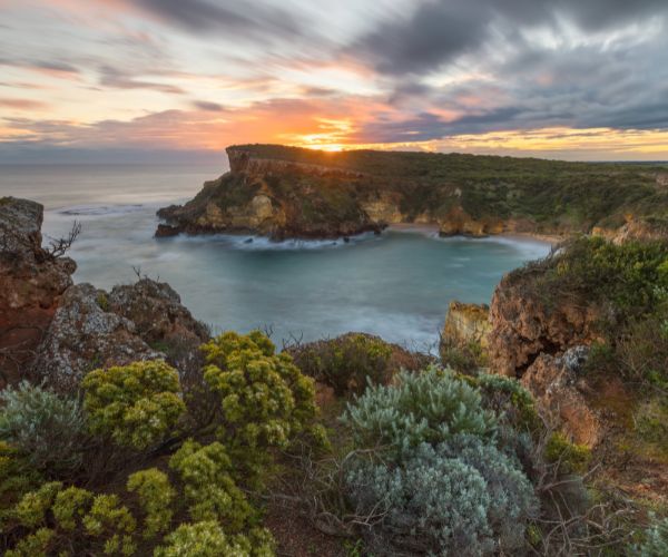 Childers Cove at sunset