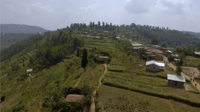 A landscape with a farm