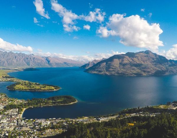 Aerial view of Queenstown