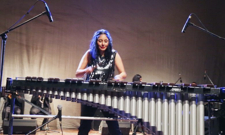 Photo of Playing the marimba at the National Museum of Egyptian Civilization