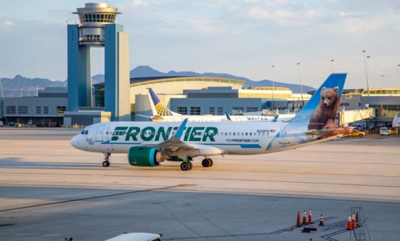 Frontier Airlines is offering an All You Can Fly Pass from destinations such as Las Vegas, pictured.