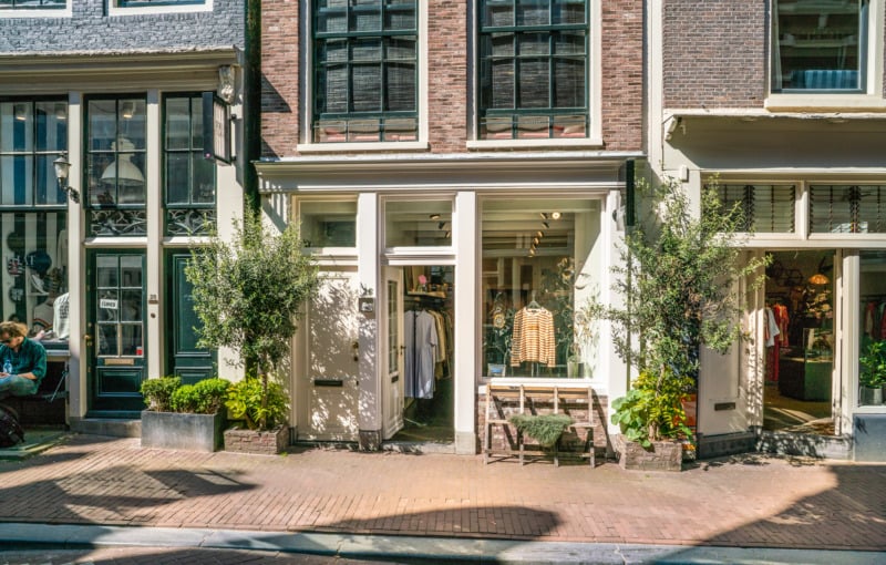 Clothing store in Amsterdam's Negenstraat