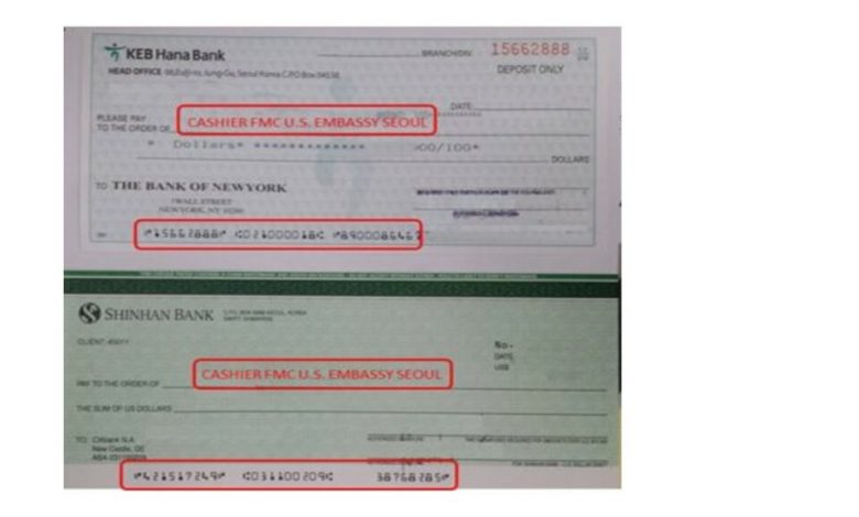 Photo of Fees and Payment Methods – U.S. Embassy and Consulate in the Republic of Korea