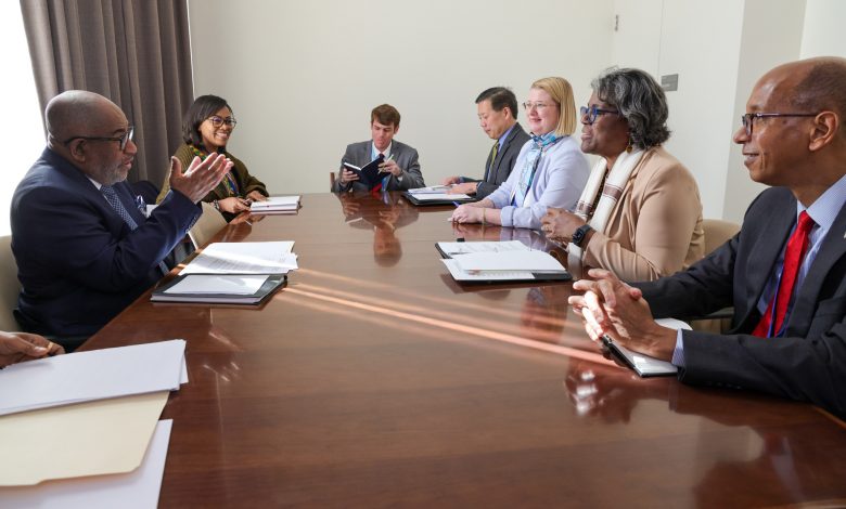 Photo of Reading of the meeting between Ambassador Thomas-Greenfield and the President of the African Union and Comoros, Azali Assoumani