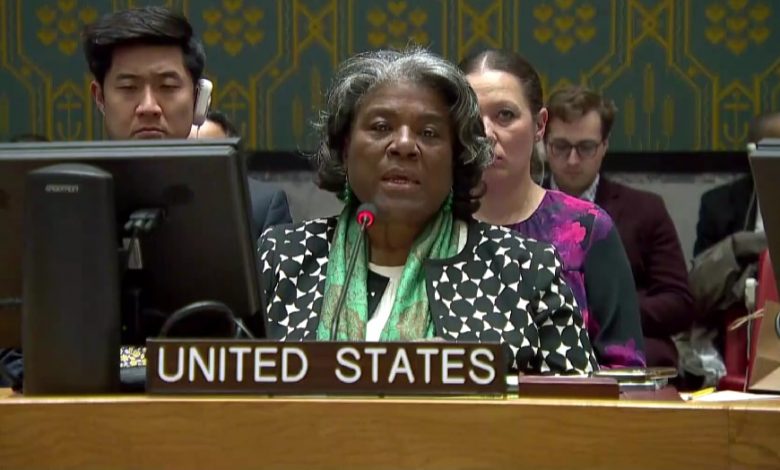 Photo of Remarks by Ambassador Linda Thomas-Greenfield at a UN Security Council briefing on the humanitarian situation in Ukraine