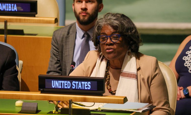 Photo of Remarks by Ambassador Linda Thomas-Greenfield at an interactive UN General Assembly dialogue on missing persons in Syria