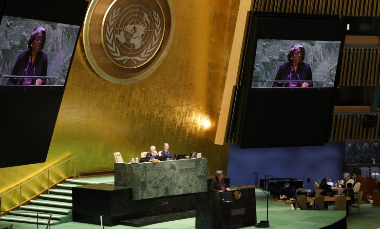 Photo of Remarks by Ambassador Thomas-Greenfield at a UN General Assembly commemoration on the International Day for the Elimination of Racial Discrimination