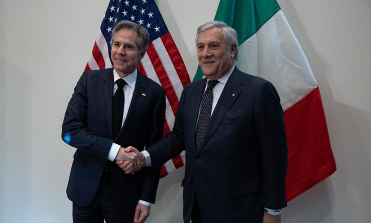 Photo of Secretary Blinken’s call with Italian Deputy Prime Minister and Foreign Minister Tajani