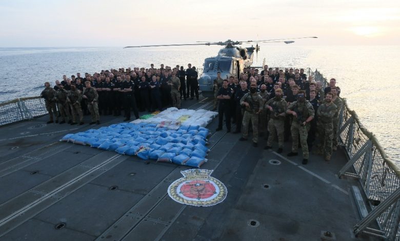 Photo of Drugs worth £33 million have been seized by the Royal Navy in the Middle East