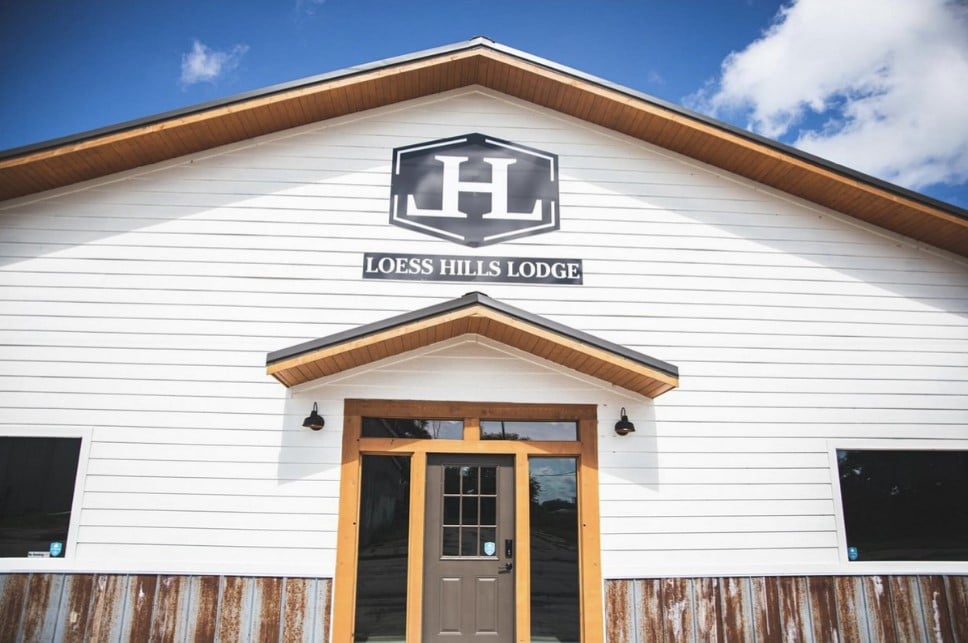 Loess Hills Lodge exterior and entrance