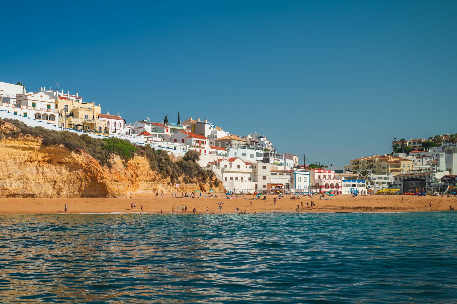 Praia do Carvoeiro in the Algarve, Portugal